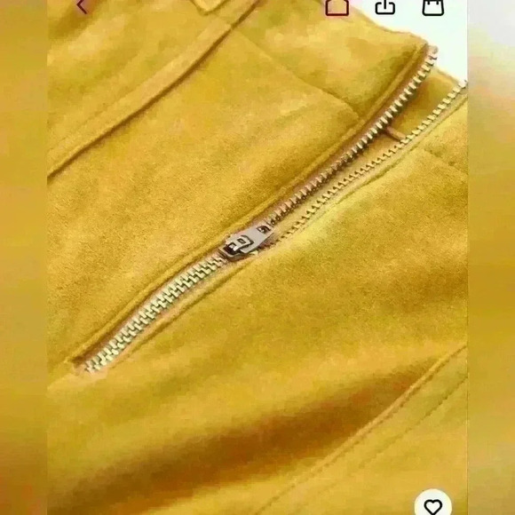 CIDER Pastel Yellow Plaid Flares SIZE  SMALL - Picture 3 of 9